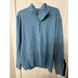 Lululemon Blue Surge Warm 1/2 Zip Long Sleeve Mens Pullover sz XXL